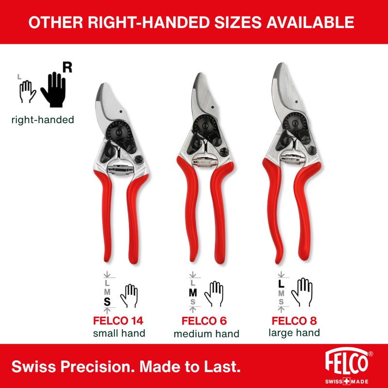Felco F31 Pruning Shears â€“ 8.3" Garden Clippers with Anvil Blade for Dry & Hard Wood | Hand Pruner for Gardening | Garden Tool Cutter with Aluminum Handle, Alloy Steel Blade, High-Torque Cutting Power - Image 4
